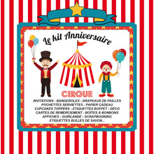 Le kit anniversaire enfant à imprimer thème cirque tête de coucou