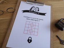 Affiche à imprimer Escape game Bouquet mariage animation Tête de coucou