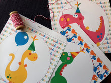 Banderole de dinosaures anniversaire enfant thème dinosaure tête de coucou à imprimer
