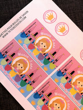 Etiquettes bulles de savons princesses anniversaire à imprimer personnalisation prénom tête de coucou