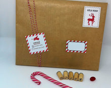Etiquettes rigolotes à coller sur paquets cadeaux Père-Noël tête de coucou à imprimer 