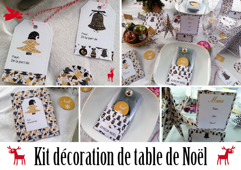 Pour un noël en noir et or , J'adore !  Decoration table de noel,  Decoration noel, Deco soiree