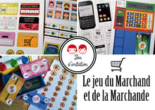 Le jeu de la marchande cadeau Noël montessori Tête de Coucou à imprimer