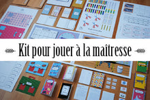 Kit à imprimer pour jouer au jeu de la maîtresse- maître