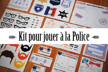 Kit à imprimer pour jouer au policier ou à la policière