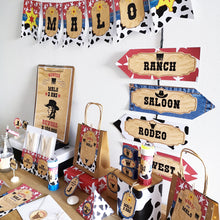 Kit anniversaire à imprimer thème cowboy garçon décoration fête organisation tête de coucou