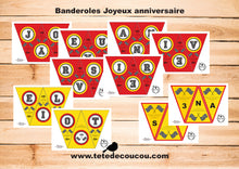 Kit anniversaire cars course voiture à imprimer décoration tête de coucou