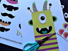 fabrique ton monstres en papier tête de coucou free printable gratuit à imprimer bricolage enfants maternelle