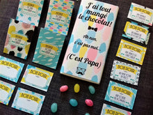 kit fête des pères à imprimer mots doux carte tablette chocolat