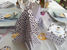 sapin en papier 3D décoration table Noël à imprimer Tête de Coucou